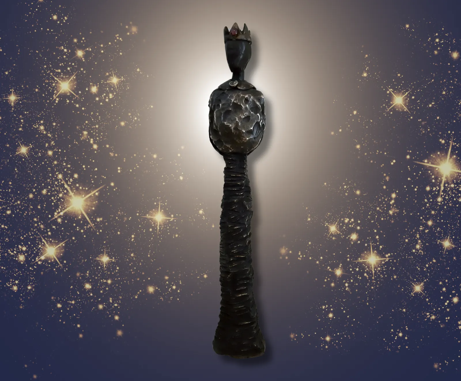 KING-UP YOUR LIFE! Original Bronze-Skulptur